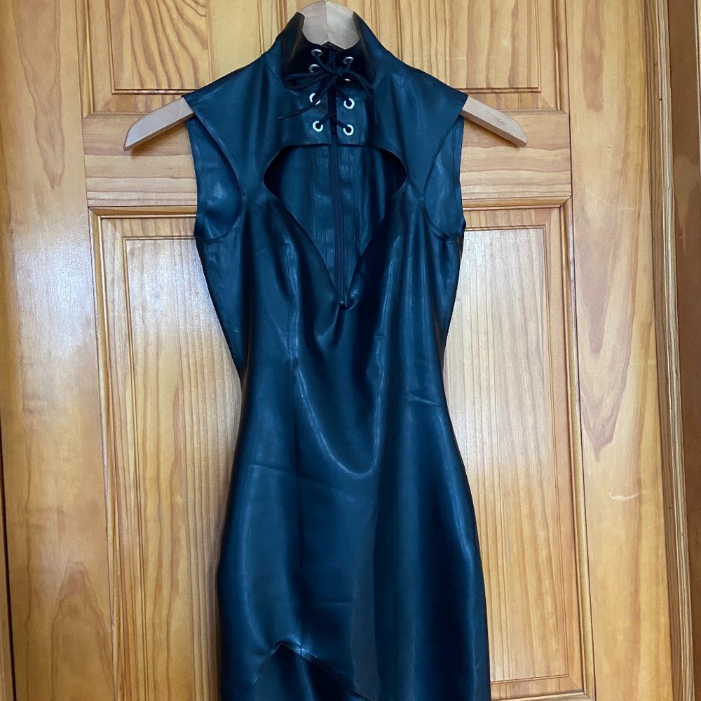 Black "Amazon" Polymorphe Latex Dress XS